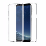 360° Front And Back Slim Clear TPU Gel Cover Case For Various iPhone ,Samsung Galaxy & Huawei Models - Compas Shopping