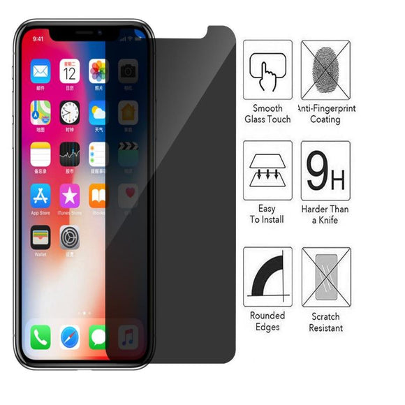 Privacy Anti-spy Tempered Glass Screen Protector Film For Apple iPhone 11 Pro Max/ iPhone 11 Pro/ iPhone 11/ iPhone XS/ X/ 8 Plus/ 8/ 7 Plus/ 7/ 6S Plus/ 6 Plus/ 6S/ 6/ 5S/ 5 - Compas Shopping