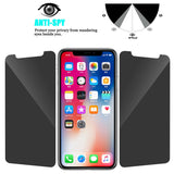 Privacy Anti-spy Tempered Glass Screen Protector Film For Apple iPhone 11 Pro Max/ iPhone 11 Pro/ iPhone 11/ iPhone XS/ X/ 8 Plus/ 8/ 7 Plus/ 7/ 6S Plus/ 6 Plus/ 6S/ 6/ 5S/ 5 - Compas Shopping