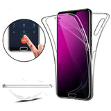360° Front And Back Clear TPU Gel Cover Case For Various Huawei Models - Compas Shopping