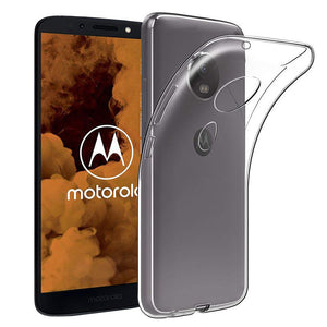 Transparent Clear Back Gel Case Silicone TPU Skin Cover For Motorola Moto G6/ G6 Play/ E5 - Compas Shopping